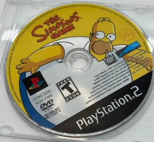 The Simpsons Game (Playstation 2, PS2)- DISC ONLY- TESTED & WORKS - Picture 1 of 4
