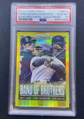 Panini Prizm Lawrie/Encarnación/Bautista Gold 2013/10 PSA 10 POP 1 Blue Jays Foto 1 de 2