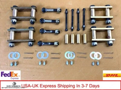 KIT DE GRILLETES DE ALTA RESISTENCIA para JEEP MAHINDRA CJ 340 CJ4 CJ540 MM540 WILLYS JEEP CJ3B Foto 1 de 2