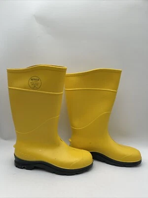 Unisex Adults Servus CT PVC 14in Steel Toe Boot Yellow Size 9M/11W - Image 1 of 4