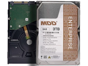 Disque dur interne d'entreprise MDD 3 To 7 200 tr/min SAS 12 Go/s 128 Mo 7200 tr/min 3,5 pouces - Photo 1/5