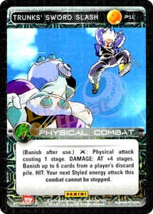 Dragon Ball Z DBZ TCG Panini Promo P11 lámina de barra de espada de troncos (Estreno) - Imagen 1 de 1