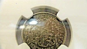 +BRITISH WEST INDIES 1822 1/16 $ GEORGE 111 ANCHOR MONEY NGC AU55 WITH TONING - Picture 1 of 6