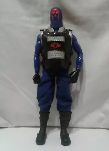GI JOE 12'' Hooded Cobra Commander Action Figure 1996 Hasbro Pawtucket Blue VTG - Picture 1 of 9