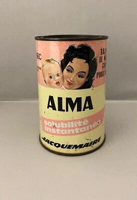 Boîte en métal lait Jacquemaire vintage aliment bébé no Blédine - Photo 1/4