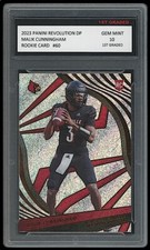 MALIK CUNNINGHAM 2023 PANINI REVOLUTION DP 1ST GRADED 10 NFL ROOKIE CARD RC #60
