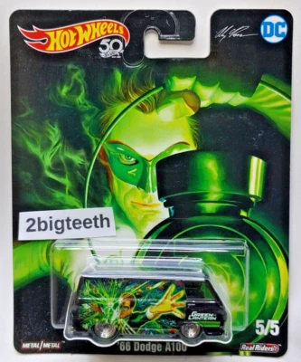 Dodge A100 1966 66 camioneta Hot Wheels Alex Ross DC Comics Green Lantern pilotos reales Foto 1 de 4