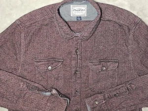 Camisa Bandera e Himno Abotonada Talla Grande Rojo Oscuro y Azul Tejido Bolsillos - Imagen 1 de 12