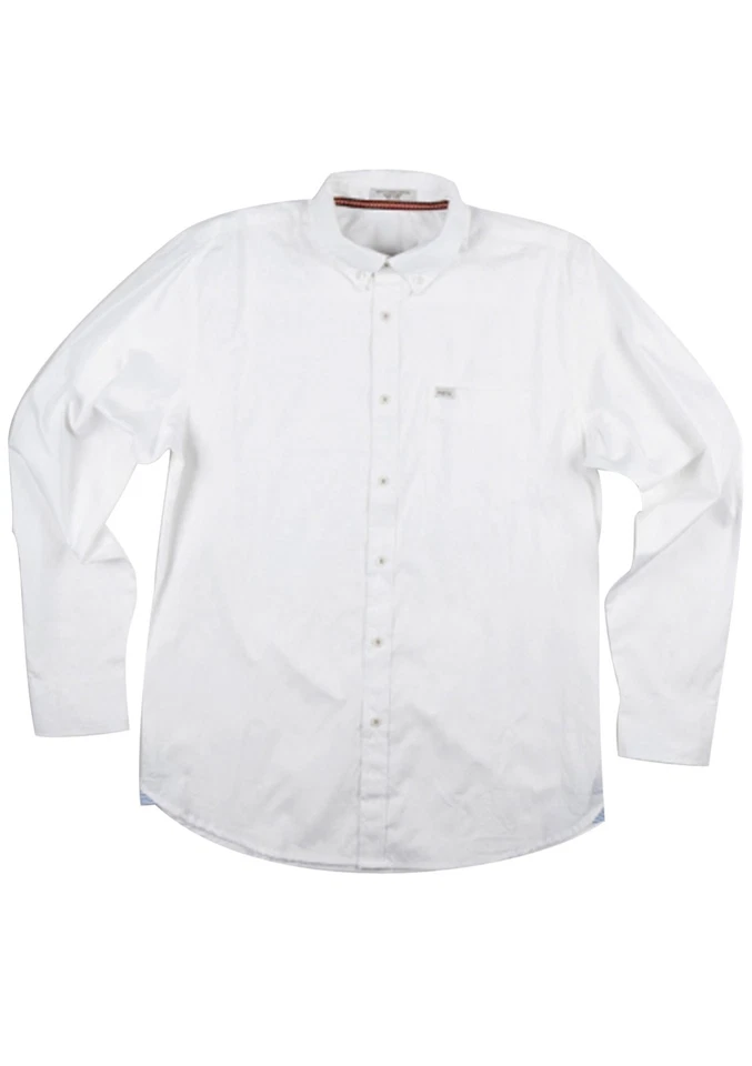 MATIX Eli Solid Woven Shirt (L) White - Image 1 of 1