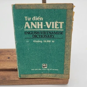 Old Tu dien Anh-Viet English-Vietnamese Dictionary 19,500 Nha Xuat Book Vintage - Foto 1 di 5