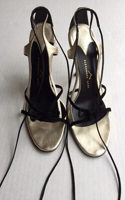 Sandalias de tacón Alexandra Neel Gladiador doradas/negras talla 9 (EU 40) Foto 1 de 4