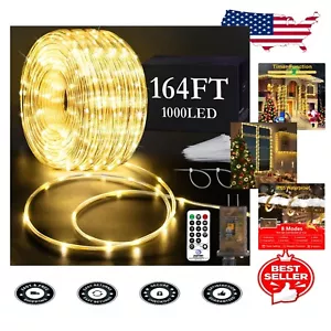 IP65 Waterproof LED Rope Lights - 164FT Indoor/Outdoor Decorative String Lights - Picture 1 of 11