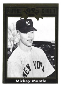 1992 CARTWRIGHTS PLAYERS CHOICE #36 MICKEY MANTLE YANKEES MT L@@K - Picture 1 of 1