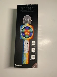 Sing-A-long Rainbow Bling Karaoke Bluetooth Microphone built in speaker - Picture 1 of 9
