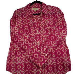 Michael Kors Button Down Langarm Damen Bluse XL Krempelärmel (#107) - Bild 1 von 9
