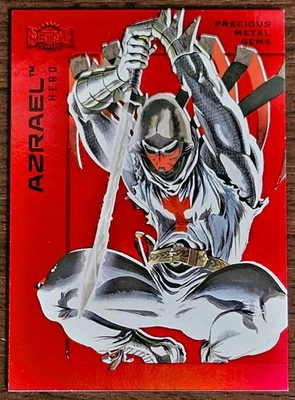 2025 SkyBox Metal Universe Batman #82 Azrael 067/100 Red PMG Precious Metal Gems - Image 1 of 2