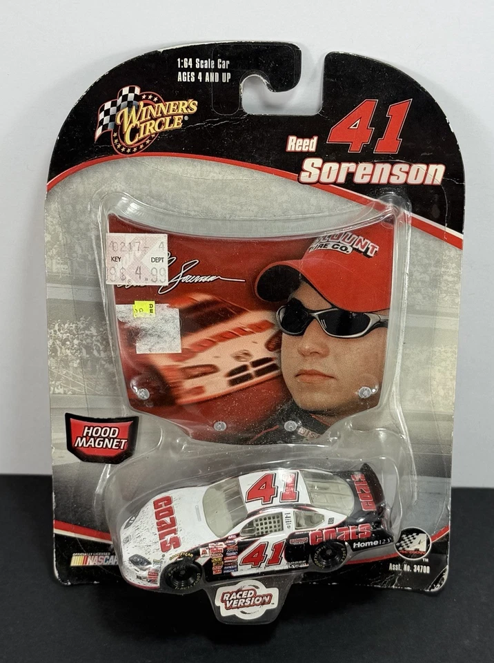 Winners Circle Versión Carrera Reed Sorenson #41 China Blanco y Negro 1:64 Novato Foto 1 de 4