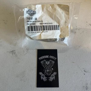HARLEY DAVIDSON NOS SPORTSTER IGNITION SWITCH COVER CHROME 71510-88 XL XLH  - Picture 1 of 2