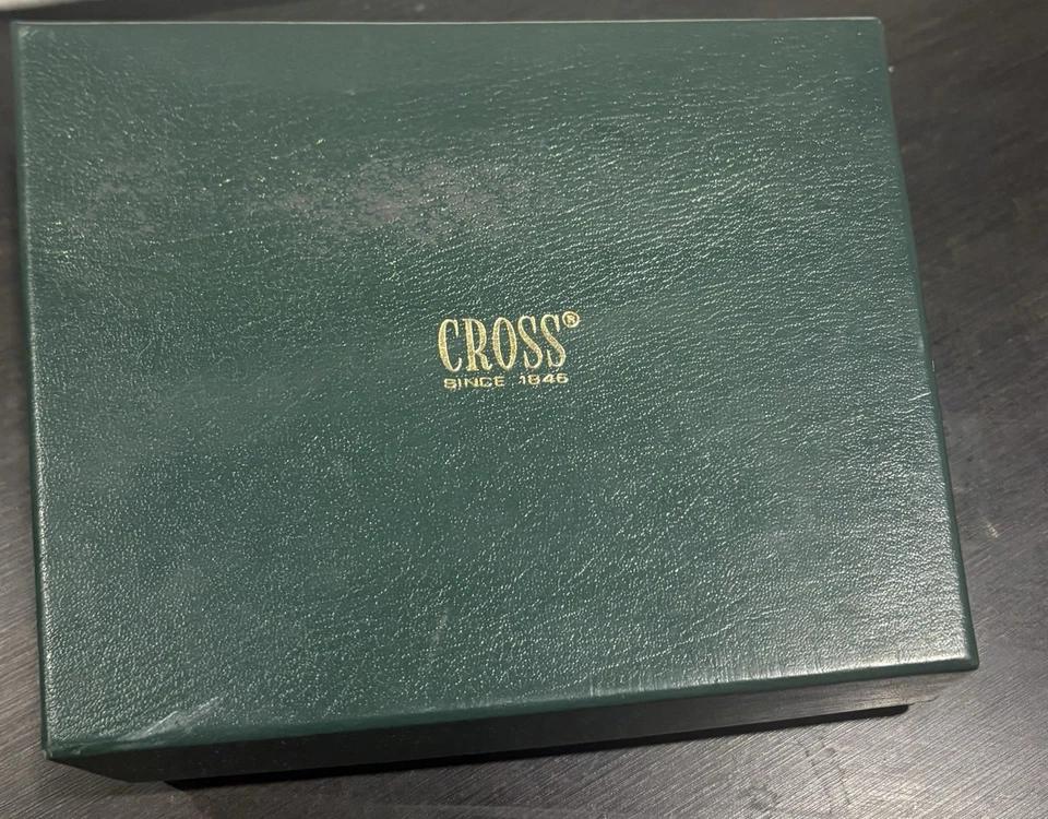 Pluma Caligrafía Cruz Jade Jade Oro 18Kt Fino Pt Nueva En Caja Muy Rara Belleza Foto 1 de 4