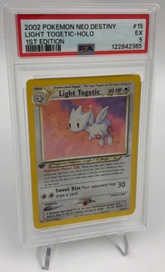 2002 POKEMON NEO DESTINY Trading Card LIGHT TOGETIC -HOLO #15 1st Edition PSA 5 - Picture 1 of 9