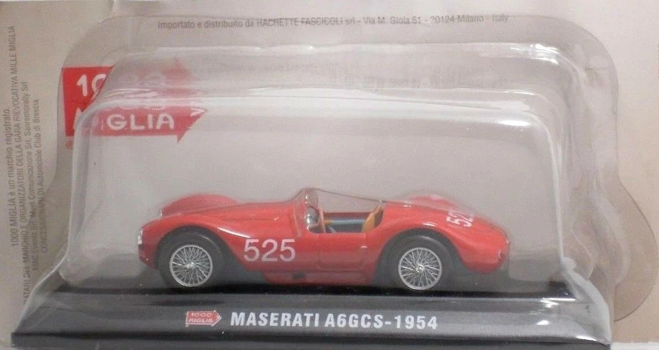 HACHETTE Mille Miglia MASERATI A6GCS (1954) - METAL1:43 - Immagine 1 di 1