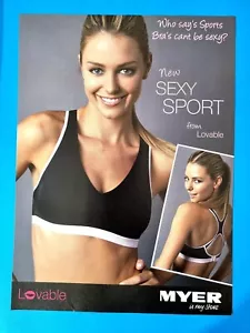 Magazine Print Ad - 1 Page JENNIFER HAWKINS Supermodel Underwear Lingerie Bra - Bild 1 von 1
