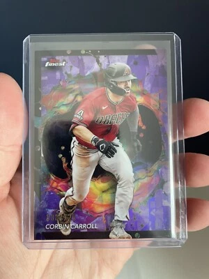 Corbin Carroll Rare Purple Refractor /125 - 2024 Topps Finest #280 Diamondbacks - Image 1 of 3