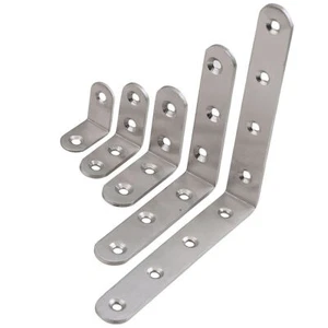 10 pcs Heavy-duty stainless-steel Angle L Shape Bracket (Multiple Sizes) UK - Picture 1 of 22