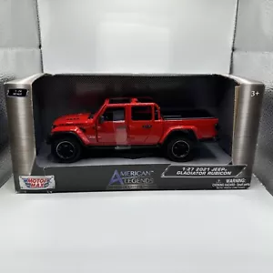 Motormax 1/27 2021 Jeep Gladiator Rubicon Open Top rot 79370 rot - Bild 1 von 8