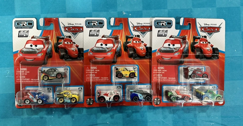 Disney Pixar Cars 3 Pack Mini Racers GRC Global Racer Cup Collection ~ Lot Of 3 - Image 1 of 4
