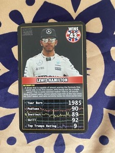Lewis Hamilton  Top Trumps 2016 Grand Prix Heroes F1  Formula One CARD RARE