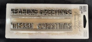 Tim Holtz FESTIVE MARQUEE Idea-ology ~ 2 Pieces Vtg Inspired Christmas  TH94357 - Picture 1 of 3