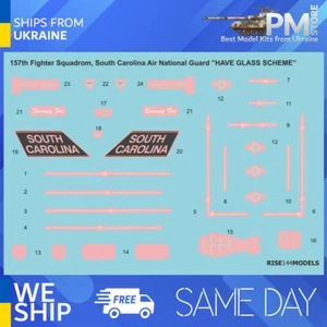 Rise144 Models RMD002 1/144 F-16C decals SWAMP FOX, South Carolina +GLASS SCHEME - Picture 1 of 3