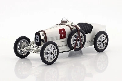 New CMC Bugatti Type 35 #9 Germany 1:18 Model Car White M100-005 KidBX - Image 1 of 4