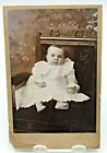 Vintage Cabinet Card - Baby Propped up in Chair - E.W.Ross, North Bay, ON