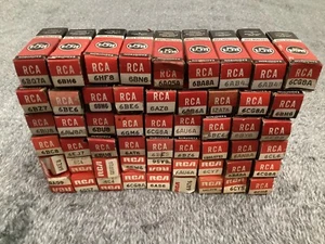 RCA Electron Tube Lot of 50 + , Tubes, New Old Stock, Untested - Picture 1 of 3