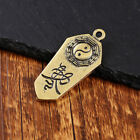 Imitation Brass To Make Old Ping An Bagua Wind Key Link Pendant  q