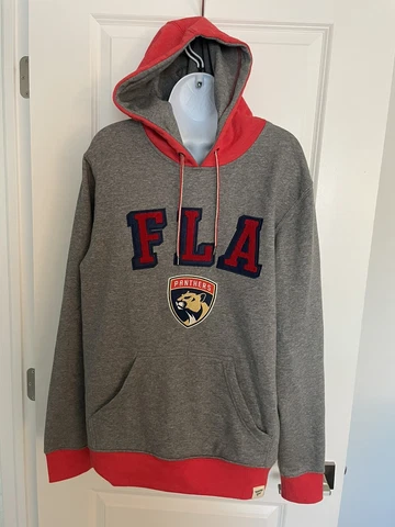 Fanatics NHL Florida Panthers Hooded sweatshirt Men’s M Embroidered Patch Logo Cover