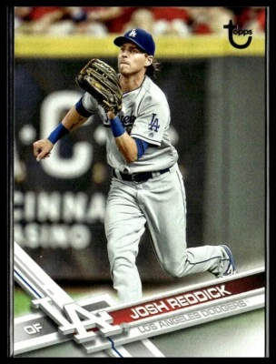 2017 Topps 329 Josh Reddick Los Angeles Dodgers Vintage Stock 80/99 Baseball - Image 1 of 2