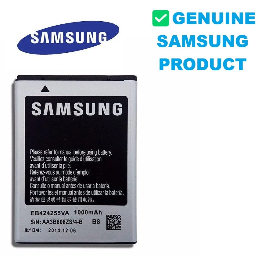 Batería OEM Samsung Gravity A667 A817 M380 T479 T669 T369 EB424255VA 1000mAh Foto 1 de 1