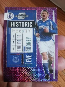 2021-22 Panini Chronicles EPL Everton Wayne Rooney Purple Ticket Mojo - Picture 1 of 3