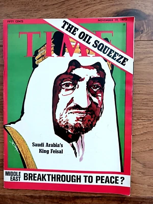 Vintage Time Magazine November 19 1973 Saudi Arabia's King Feisal NO LABEL - Image 1 of 3