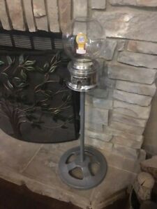 Antique Ford Gum Gumball Machine Glass Globe with Original Spoked Stand 