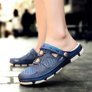 Mens Clogs Garden Sandals Beach Swim Barefoot Slip on Flat Summer Water Shoes - Picture 1 of 29