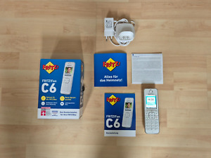 AVM FRITZ!Fon C6 DECT-Telefon - Weiß , voll funktionstüchtig, Restgarantie