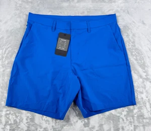 New Fabletics The Only Shorts Mens Large Blue 4 Way Stretch Performance - Picture 1 of 10