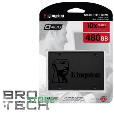 SSD KINGSTON A400 480 GB SATA3 SA400S37/480G 480GB HARD DISK STATO SOLIDO