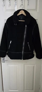 New look faux fur coat size UK 14-16 - Picture 1 of 13