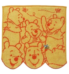 Disney Winnie The Pooh Hand Towel Face Washcloth Japan Import Ruffles Kawaii - Picture 1 of 3