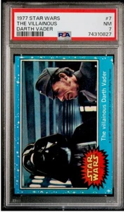 1977 Topps Star Wars Darth Vader #7 The Villainous Darth Vader Rookie RC PSA 7 - Picture 1 of 2